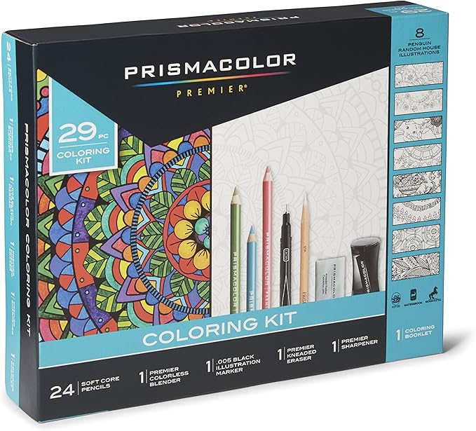 Prismacolor Adult Kit, 29-Pack, Coloring Set 29 Pieces