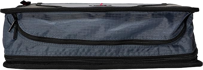 Case-it Mighty Zip Tab School Zipper Binder | 3-Inch O-Rings, 600-Sheet Capacity, 5-Subject Expanding File Folder, Multiple Pockets & Storage Organizer, Shoulder Strap | D-146 Purple