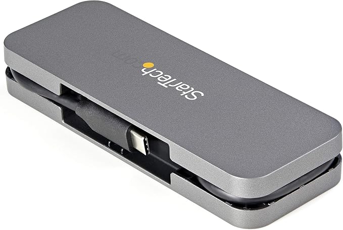 StarTech.com 4 Port USB C Hub - 4X USB-A - 5Gbps USB 3.0 Type-C Hub (USB 3.2/3.1 Gen 1) - Bus Powered Portable USB-C to USB-A Adapter Laptop Hub - 11.2" (28.5cm) Cable w/Cable Management (HB30CM4AB)