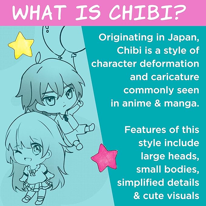 Faber-Castell Anime Drawing Kit: Chibi Edition | Step-by-Step Instruction Book with 20 Practice Pages, Color Pencil Set & Drawing Supplies for Kids, Easter Basket Stuffers (1 Book)