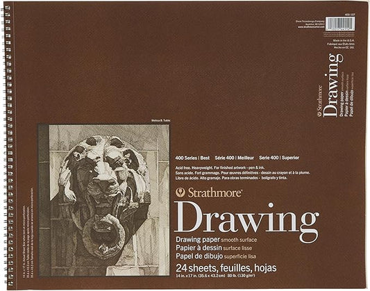 Strathmore (400-107 400 Series Drawing, Smooth Surface, 14x17, White