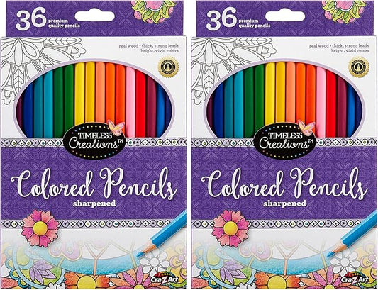 Cra-Z-Art Timeless Creations Adult Coloring: 36ct Colored Pencils (10455-24) (Pack of 2)