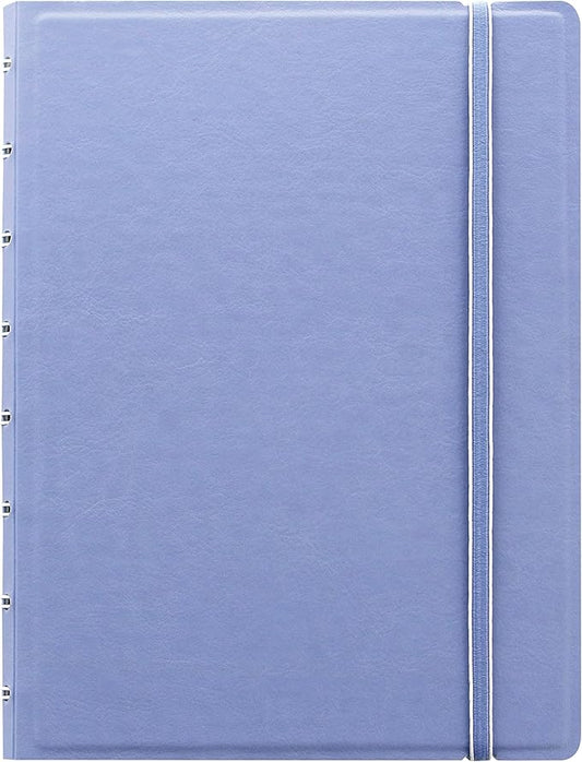 FILOFAX Refillable Pastel Notebook, A5 (8.25" x 5") Vista Blue - 112 Cream moveable pages - Index, pocket and page marker (B115051U)