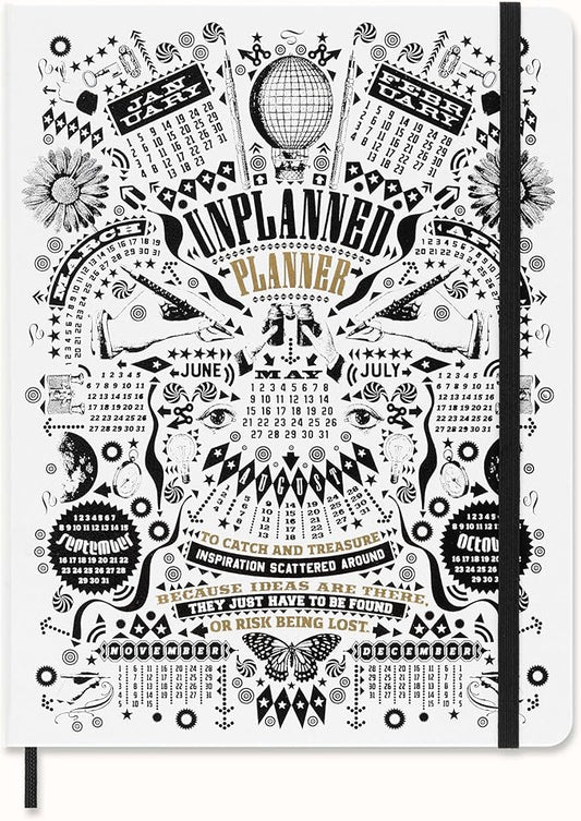 Moleskine Limited Edition Undated Planner Petrantoni, 12M, Extra Large, Hard Cover (7.5 x 10)
