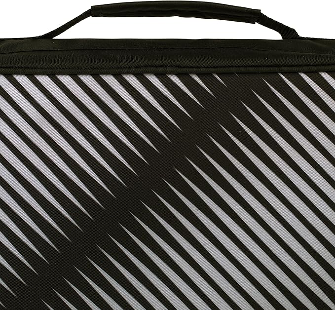 Five Star Zipper Binder, 2 Inch 3-Ring Binder with Round Rings, 5-Tab Expanding File, 380 Sheet Capacity, Black (72536)