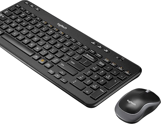 Logitech Wireless Combo MK360 – Includes Keyboard with 12 Programmable Keys and Wireless Mouse, Compact Package Perfect for Travel, 3-Year Battery Life (Renewed)