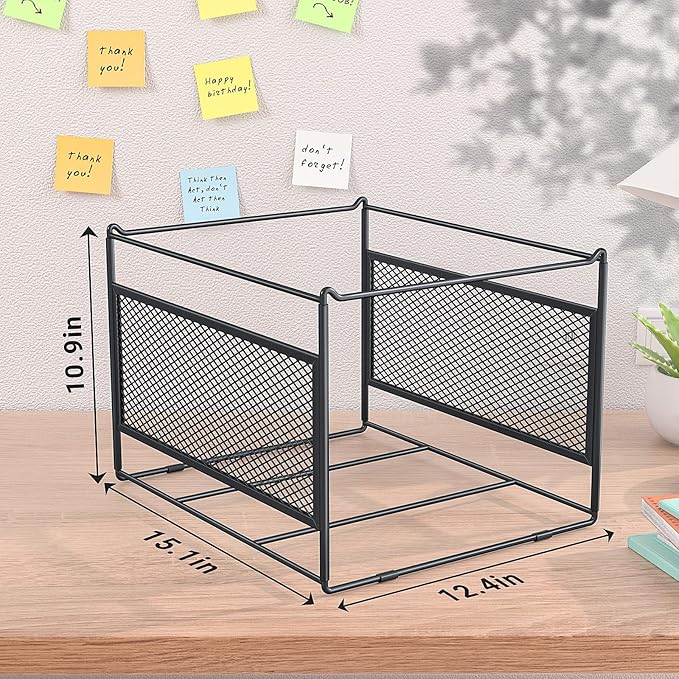 Hanging File Folder Frame for Legal and Letter Size,Hanging File Organizer Holder Rack Hanging Folder Rails for Filing Cabinet Desk Drawer,15.2" L x 12.4" W x 10.5" H,1 Pack
