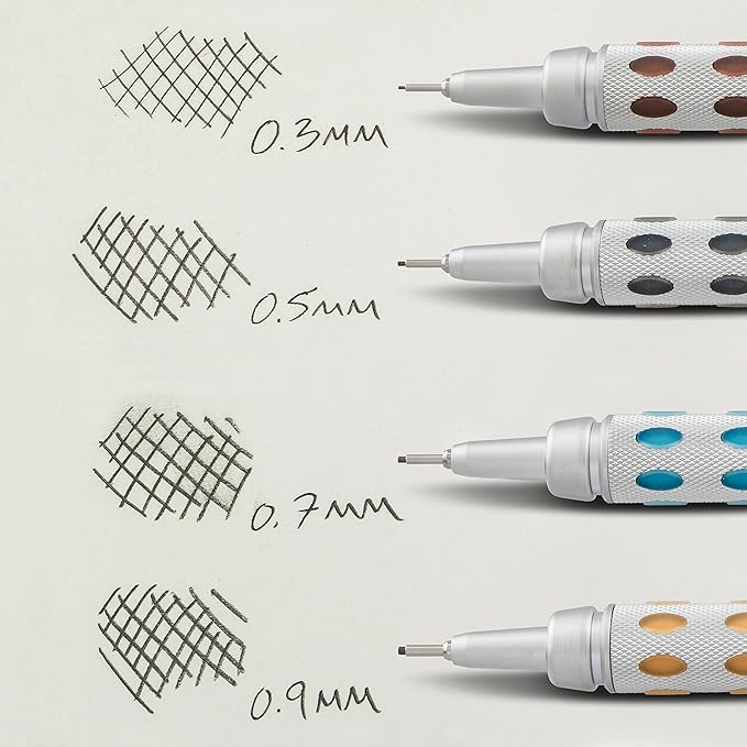 Pentel GraphGear 1000 Mechanical Pencil, (0.5mm) Point Size, Black Barrel, 1 Each (PG1015A)