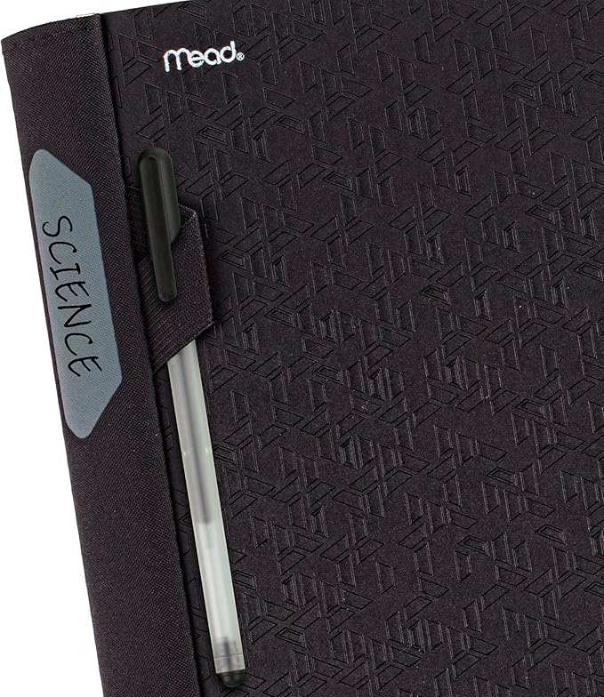 Five Star Advance Spiral Notebook + Study App, 1 Subject, College Ruled Paper, 8-1/2" x 11", 100 Sheets, Spiral Guard, Movable Tabbed Dividers, Black (820012A-ECM)