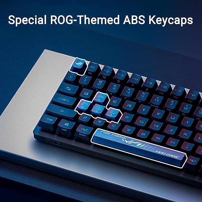 ASUS ROG Strix Scope II 96 RX Wireless Optical Gaming Keyboard – 96% Full-Size, Tri-Mode Connectivity, Pre-lubed ROG RX Red Linear Switches PBT Keycaps, RGB, PC/Mac Support - Black