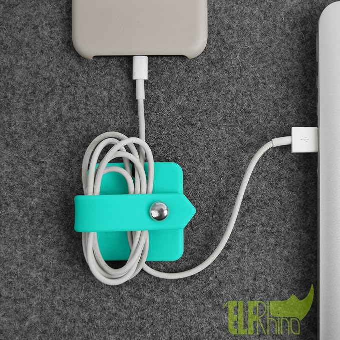 Cord Organizer Earbuds Holder Earphone Wrap Earphones Organizer Headset Headphone Earphone Wrap Winder Cord Manager Cable Winder Blue