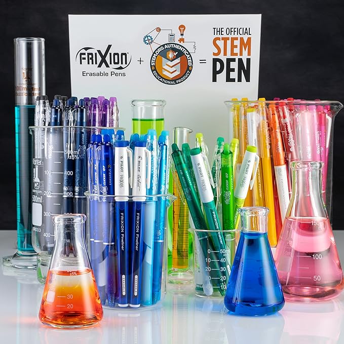Pilot FriXion Fineliner Erasable Marker Pens, Fine Point 0.7 mm, Pack of 6, Assorted Colors, Erasable Pens - Ideal for School, Journaling, & Office Writing