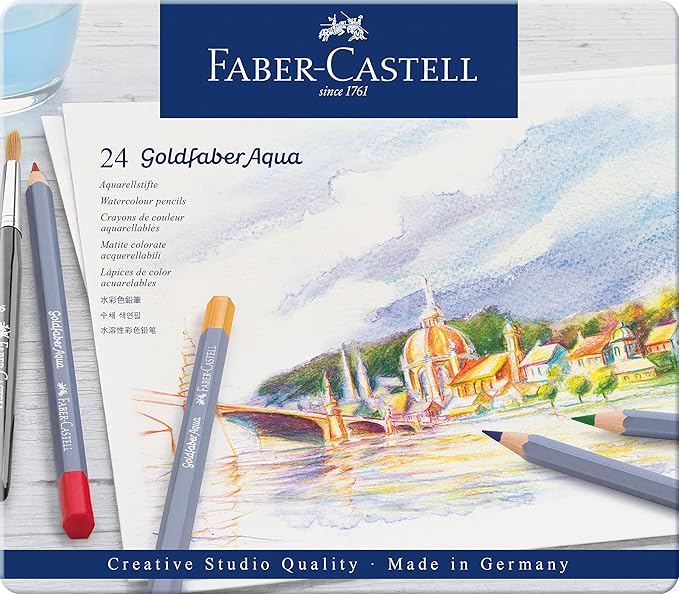 Faber-Castell Creative Studio Goldfaber Watercolor Pencils (24 Count)