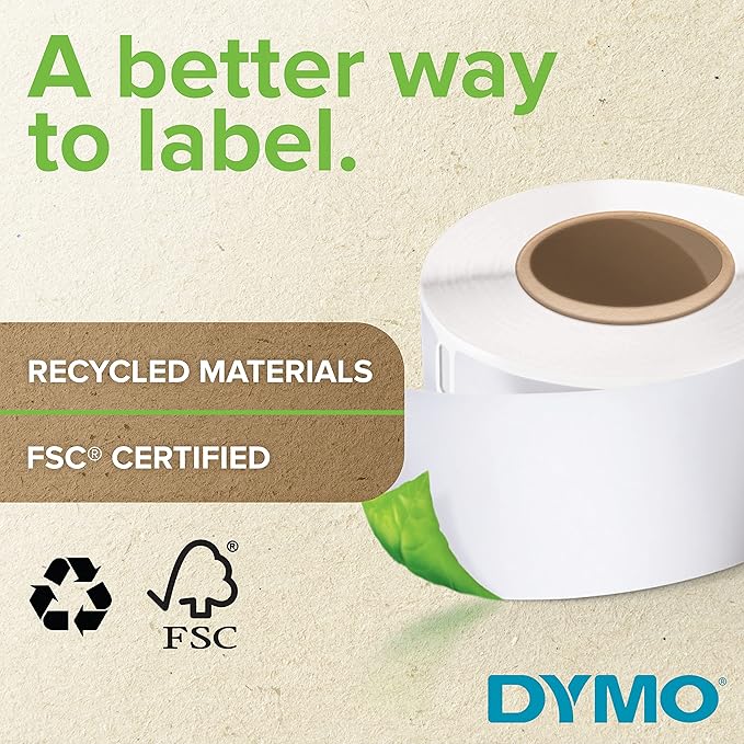 Dymo 25 mm x 25 mm LW Small Multi-Purpose Labels, Roll of 750 Easy-Peel Labels, Self-Adhesive, for LabelWriter Label Makers, Authentic