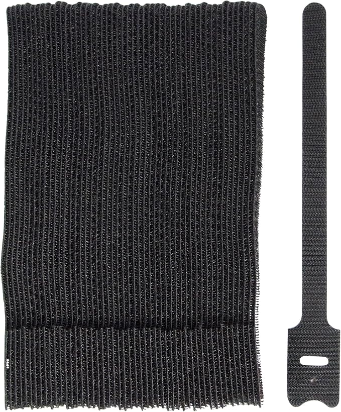 Gardner Bender 45-V15FBK Grip Strip Organizing Strap, 8 inch., 50 Pk., Black