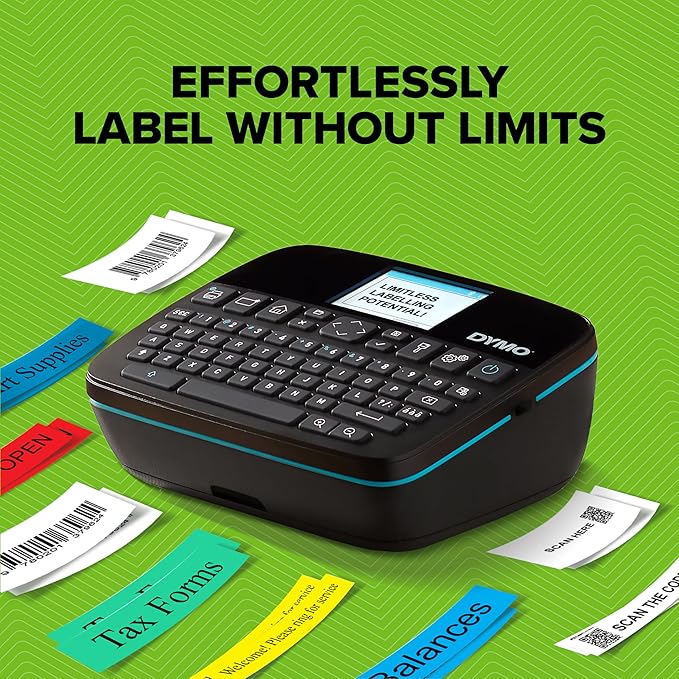 DYMO LabelManager Executive 640 CB Portable Label Printer, Monochrome Output, QWERTY Keyboard, Bluetooth & USB, Compatible with D1 Labels
