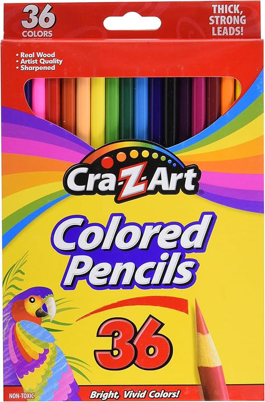 Cra-Z-Art 36ct Colored Pencils, Back to School Supplies, Arts & Crafts, Gift for Kids