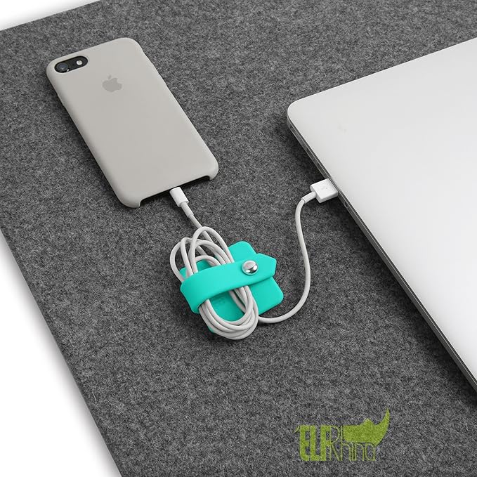 Cord Organizer Earbuds Holder Earphone Wrap Earphones Organizer Headset Headphone Earphone Wrap Winder Cord Manager Cable Winder Blue