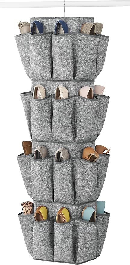 Whitmor Rotating Crosshatch Gray Closet Organizer 10 x 15 x 48 inches