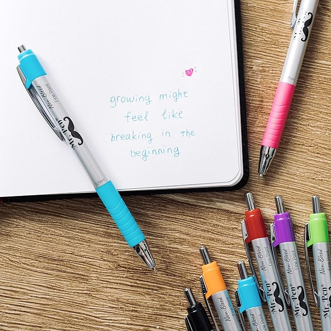 Mr. Pen- Bible Pens No Bleed Through, 16 Pack, Assorted Color, Bible Journaling Pens