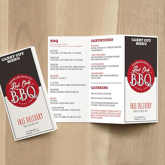 Avery Printable Tri-Fold Brochures with Mailing Seals, 8.5" x 11", Matte White, 100 Blank Brochure Paper for Inkjet Printers (08324)