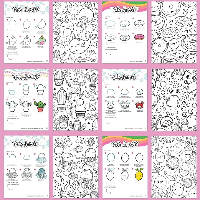 Faber-Castell Learn to Draw Kawaii World: Drawing Kit with Goldfaber Colored Pencils, 100+ Activities, Stickers & Supplies, Screen-Free Art Gift for Kids, Tweens & Beginners (Ages 8+)