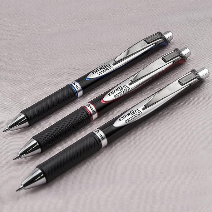 Pentel EnerGel Pro Permanent Gel Ink Pen, 2 Pack