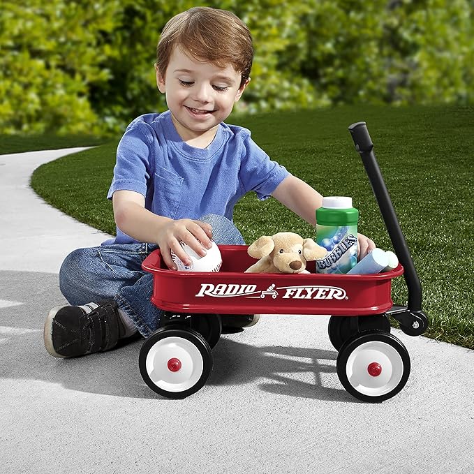 Radio Flyer Miniature Kids Wagon 12.5”, Toy Wagon with Wheels, Rolling Cart for Toddlers & Kids, Indoor & Outdoor Play or Baby Shower Decoration, Ages 1.5+